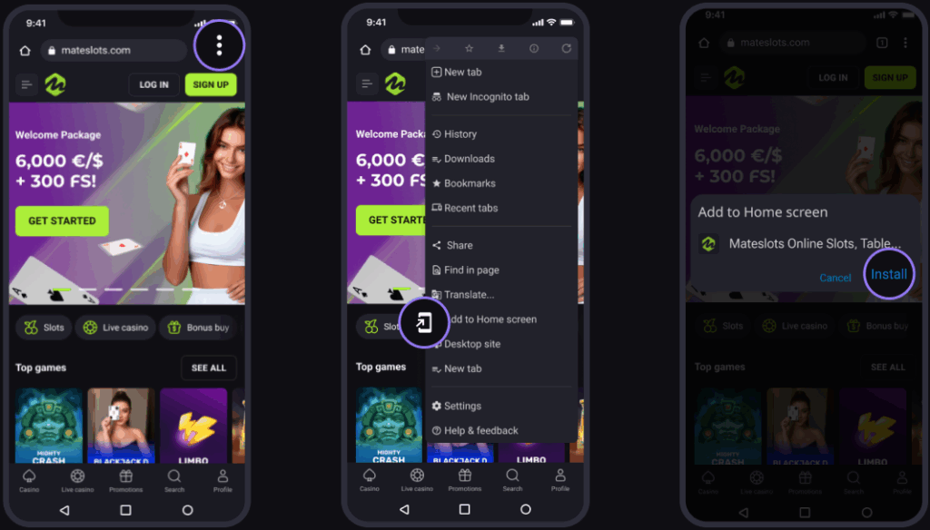 Mateslots apk download